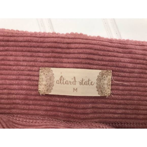 Altar'd State Mauve Pink Corduroy Mini Skirt Size M - Picture 2 of 6